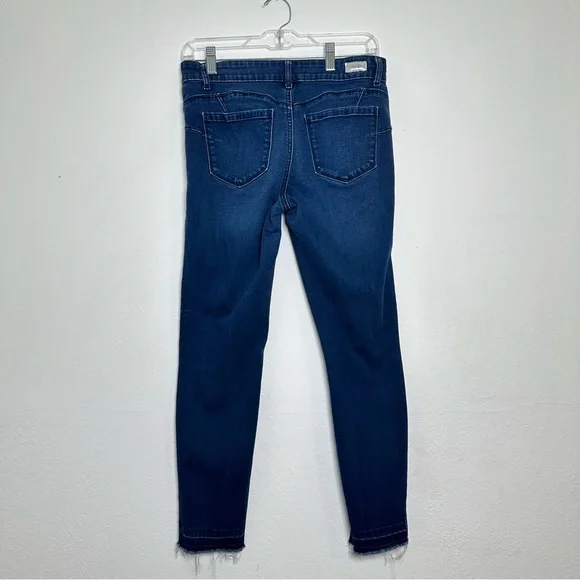 Juicy Couture Y2K Los Angeles California Dark Blue Distressed Skinny Jeans - Picture 2 of 13